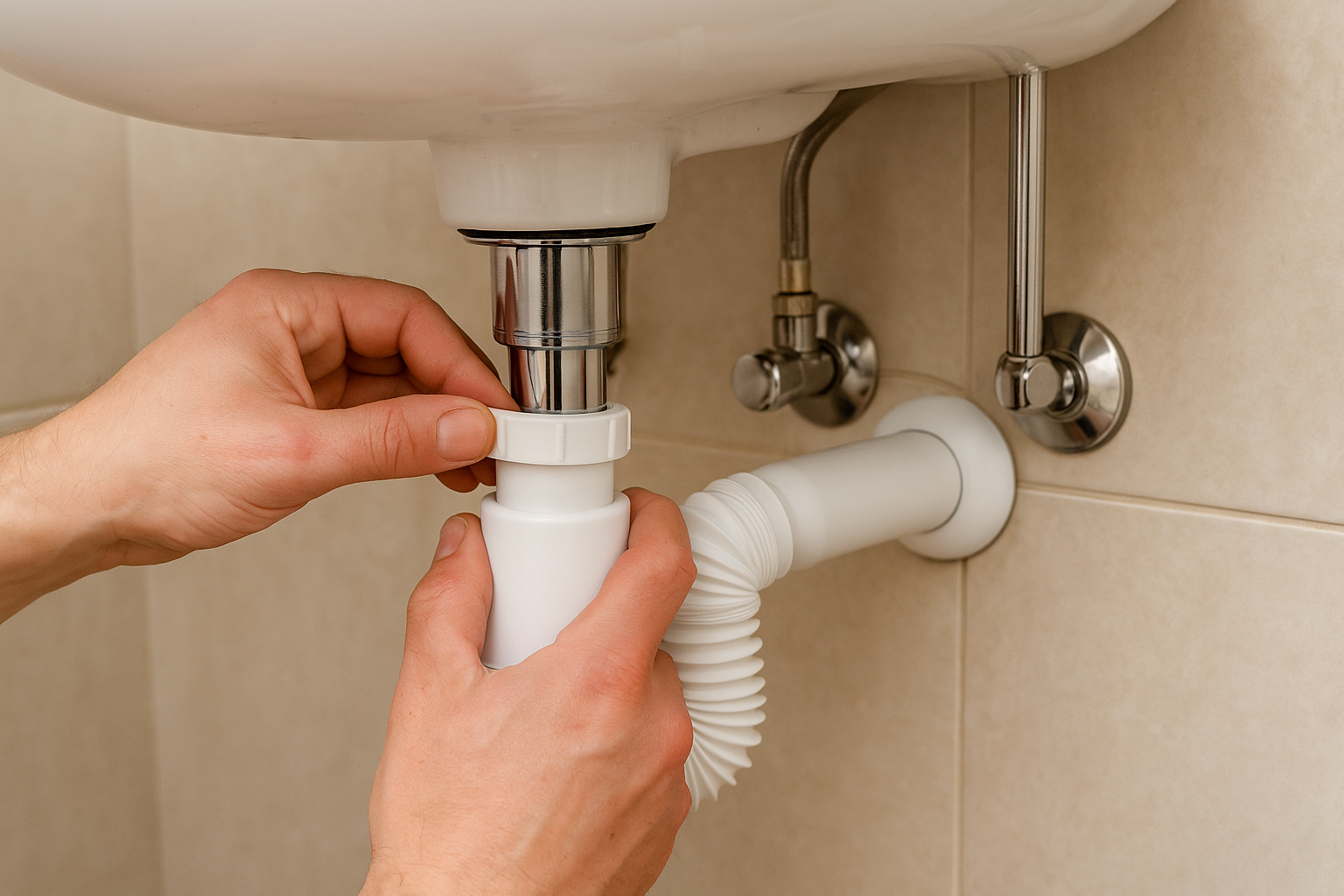 Flexi sifon – instalace pod umyvadlem